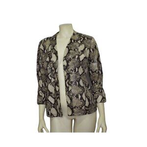 PRESTON & YORK  OPEN FRONT CARDIGAN‎ 3/4 SLEEVES SIZE SM